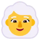 Free Weiss Haare Flach Symbol