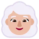 Free Weiss Haare Flach Symbol