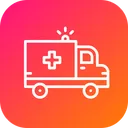 Free Ambulance Transportation Van Icon