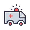 Free Ambulance Transportation Van Icon