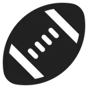 Free Football High Contrast Icon