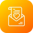 Free Amore Lettera Busta Icon