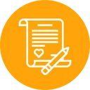 Free Amore Lettera Nota Icon