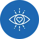 Free Amour Oeil Coeur Icon