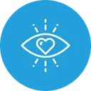 Free Amour Oeil Coeur Icon