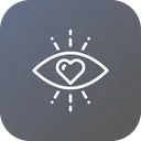 Free Amour Oeil Coeur Icon