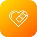 Free Amour Coeur Pause Icon