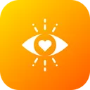 Free Amour Oeil Coeur Icon