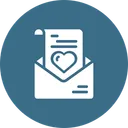 Free Amour Lettre Enveloppe Icon