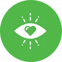 Free Amour Oeil Coeur Icon