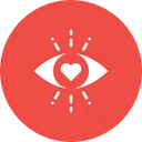 Free Amour Oeil Coeur Icon