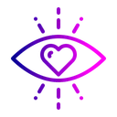 Free Amour Oeil Coeur Icon