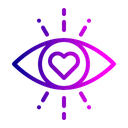 Free Amour Oeil Coeur Icon