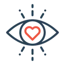 Free Amour Oeil Coeur Icon