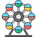 Free Amusement Park Ferris Wheel Amusement Icon