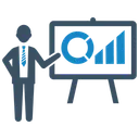 Free Analytics Pie Chart Presentation Icon