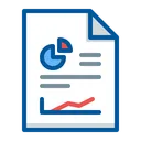 Free Analytics Document Sales Report Icon