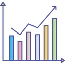Free Analytics Bar Chart Business Growth Icon