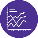 Free Analytics Data Visualization Line Chart Icon