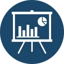 Free Analytics Bar Chart Pie Graph Icon