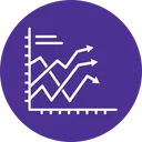 Free Analytik Datenvisualisierung Liniendiagramm Symbol