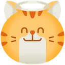 Free Angel Emoticon Cat Icon