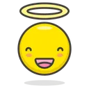 Free Angel Face Smiley Icon