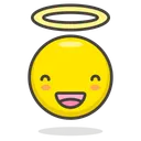 Free Angel Face Smiley Icon