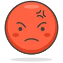 Free Angry Face Smiley Icon