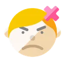 Free Boy Face Angry Icon