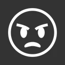 Free Angry Emoji Expression Icon