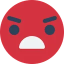 Free Angry Face  Icon