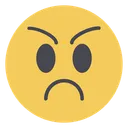 Free Angry Face  Icon