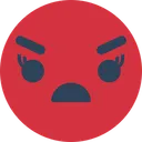 Free Angry Face  Icon