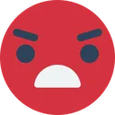 Free Angry Face  Icon