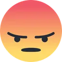 Free Angry Face  Icon