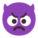 Free Face With Horns Icon