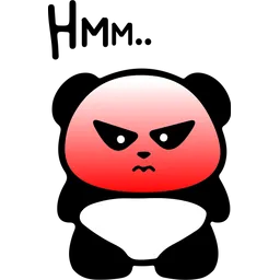 Free Angry Panda Icon - Download In Sticker Style