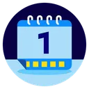 Free Ano Nuevo Calendario Celebrar Icono