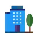 Free Apartment Building House Icon