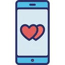 Free Me Encanta Chatear Mensajes De Amor Pantalla Del Movil Icono