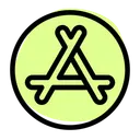 Free App Store Technology Logo Social Media Logo Icon