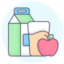 Free Apple Juice Fruit Glass Icon