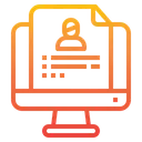Free Application Online Resume Icon