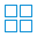 Free Application Blocs Cadres Icône