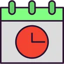 Free Appointment Calendar Clock Icon