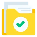 Free Approve Folder  Icon