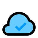 Free Approved Cloud Network Icon