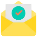 Free Verificar Aprovar Correspondencia Verificar Correspondencia Ícone