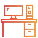 Free Arbeitsplatz Arbeitsplatz Schreibtisch Symbol